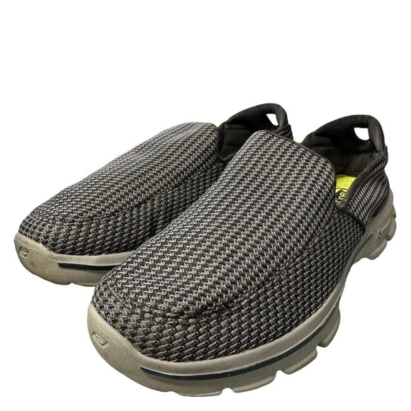 Skechers Go Walk 3 Loafers Mens 8 Black Gray GOmat Technology Walking Shoes - Picture 12 of 13